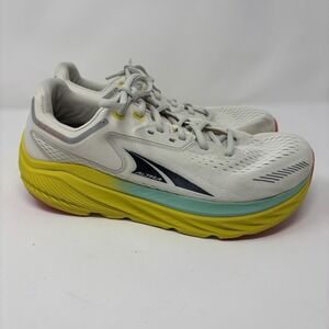 Altra Via Olympus Men Size 11 White Yellow Athletic Running Comfy Shoes Sneakers